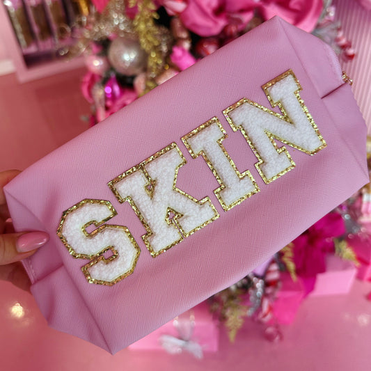 ‘SKIN’ Pink Cosmetics Bag