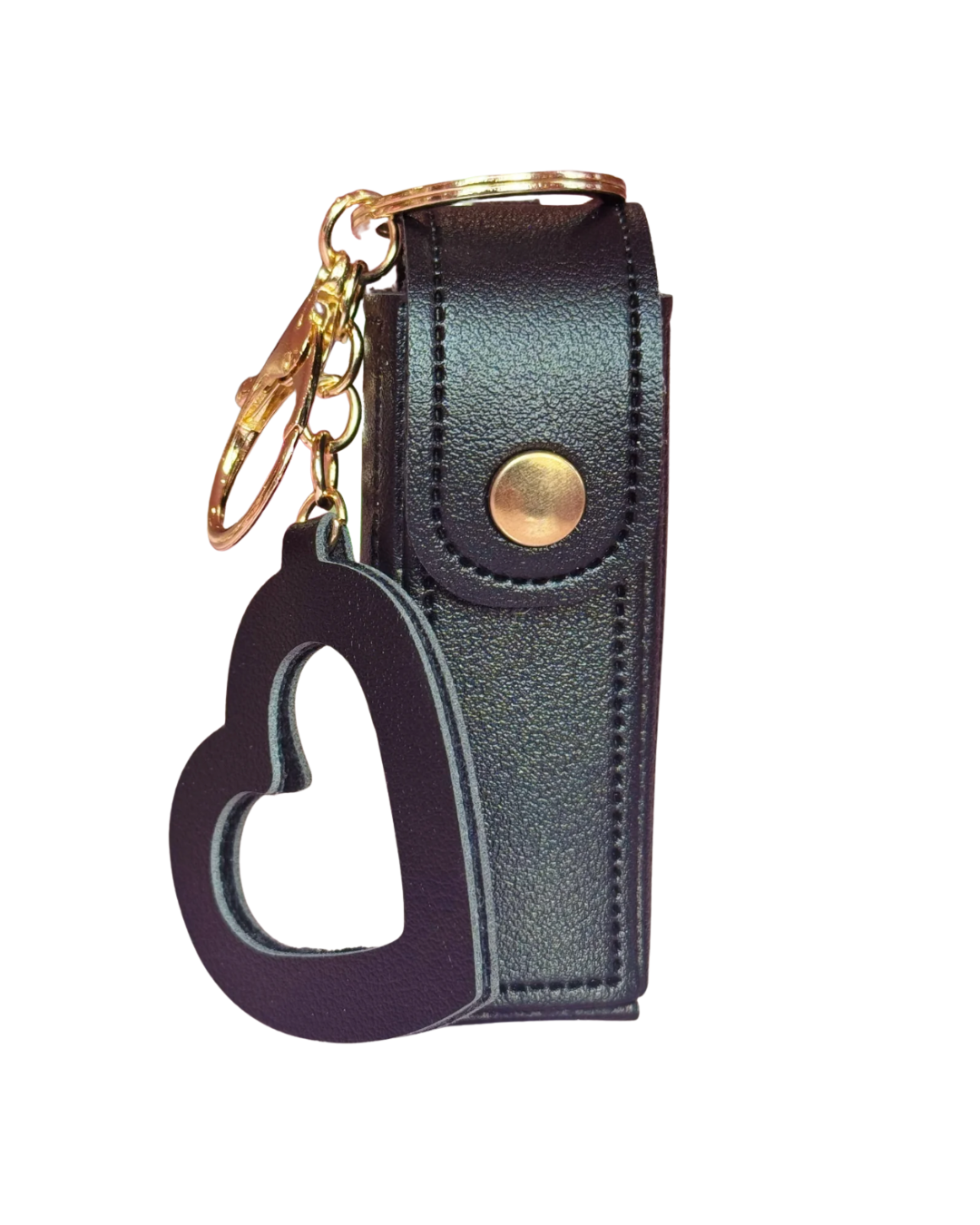 Lip Oil Case Key Ring - Black